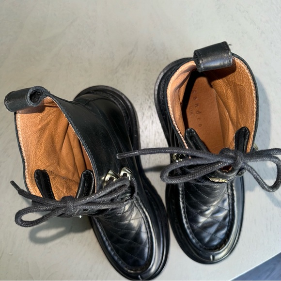 SANDRO Eldorado Black Leather Boots - Picture 11 of 12
